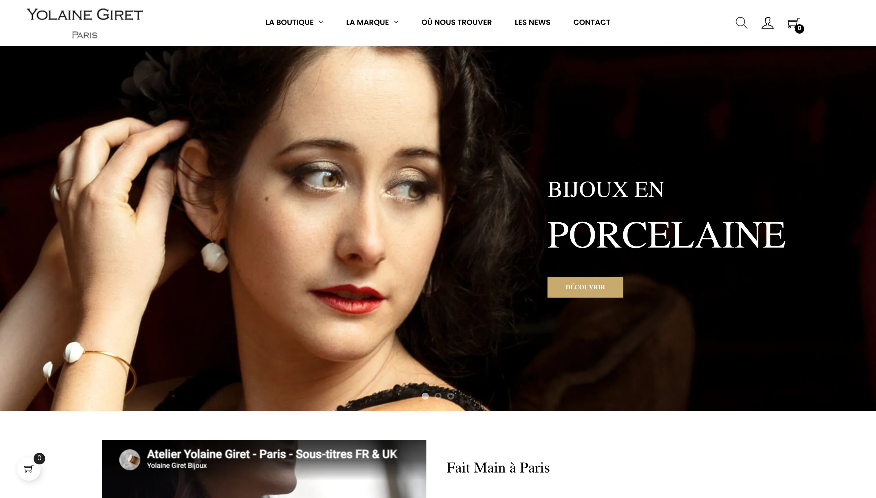 Yolaine Giret Bijoux - Projet PrestaShop