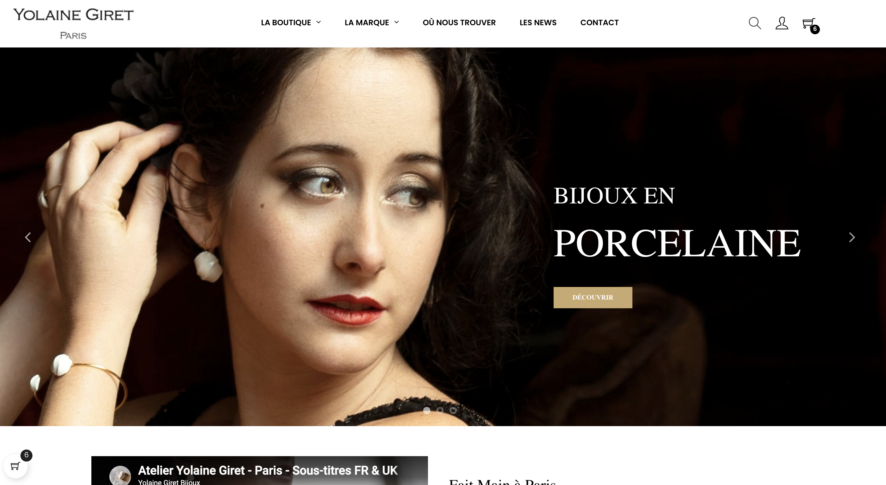 Yolaine Giret Bijoux - Projet PrestaShop